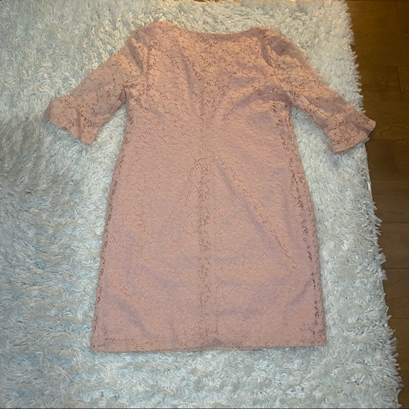 Pink lace dress size 16 - Picture 3 of 9